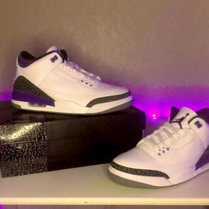 Jordan 3 “Dark iris” size 10 mens/11.5 woman’s